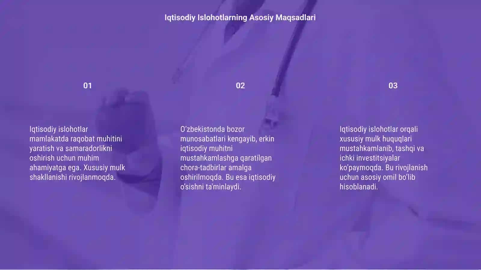 Iqtisodiy islohotlar 3