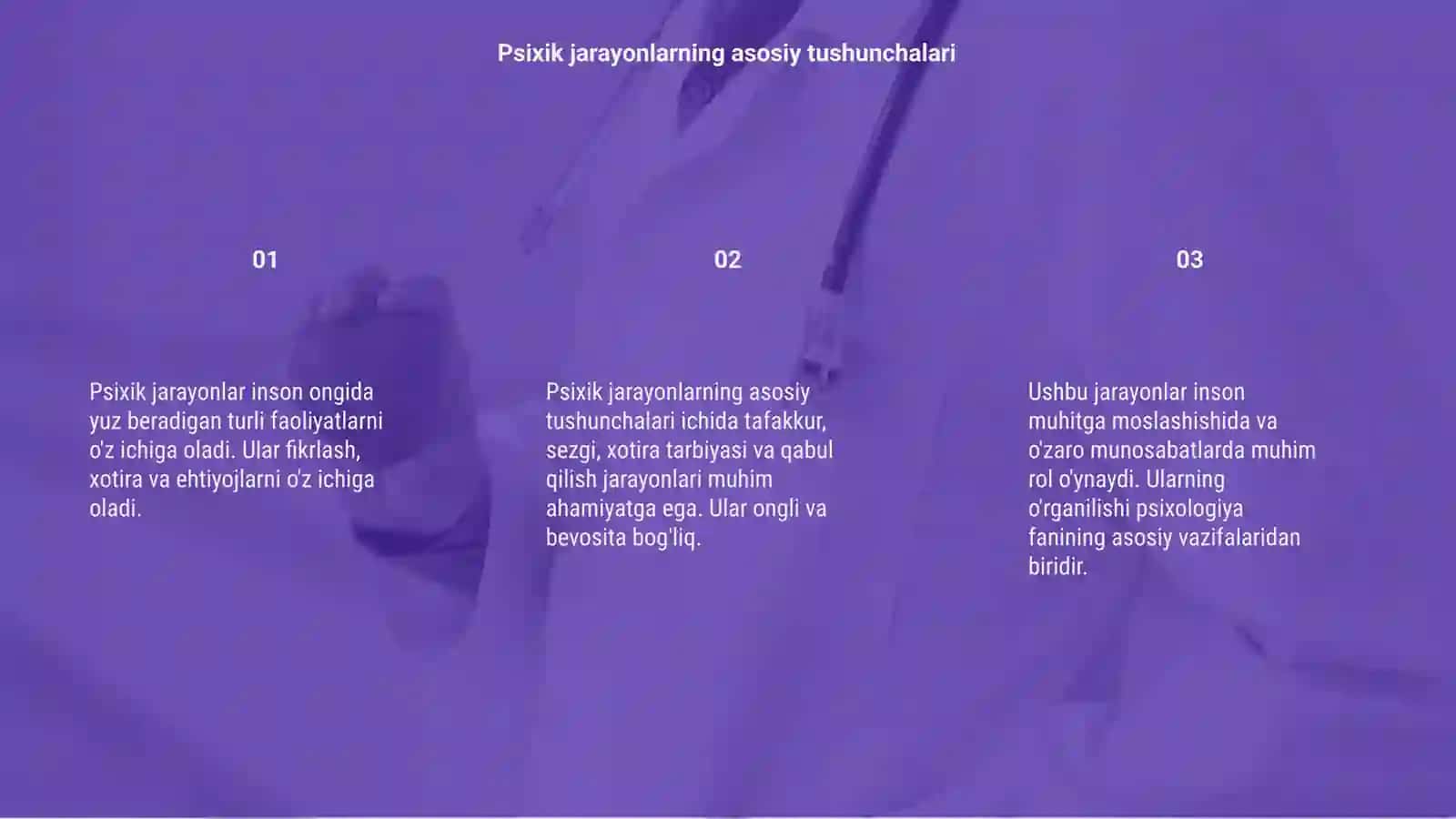 Psixik jarayonlar 3