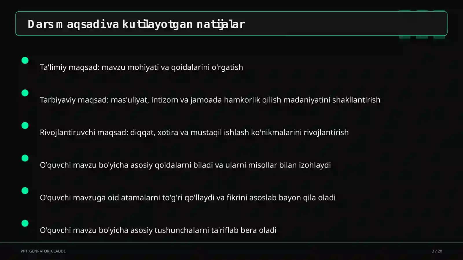 PISA tadqiqoti va matematik savodxonlik 3