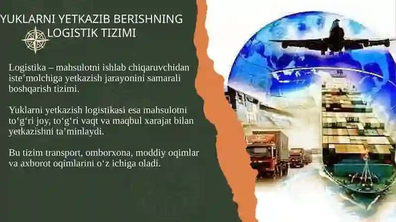 Yuklarni yetkazib berishning logistik tizimi 3