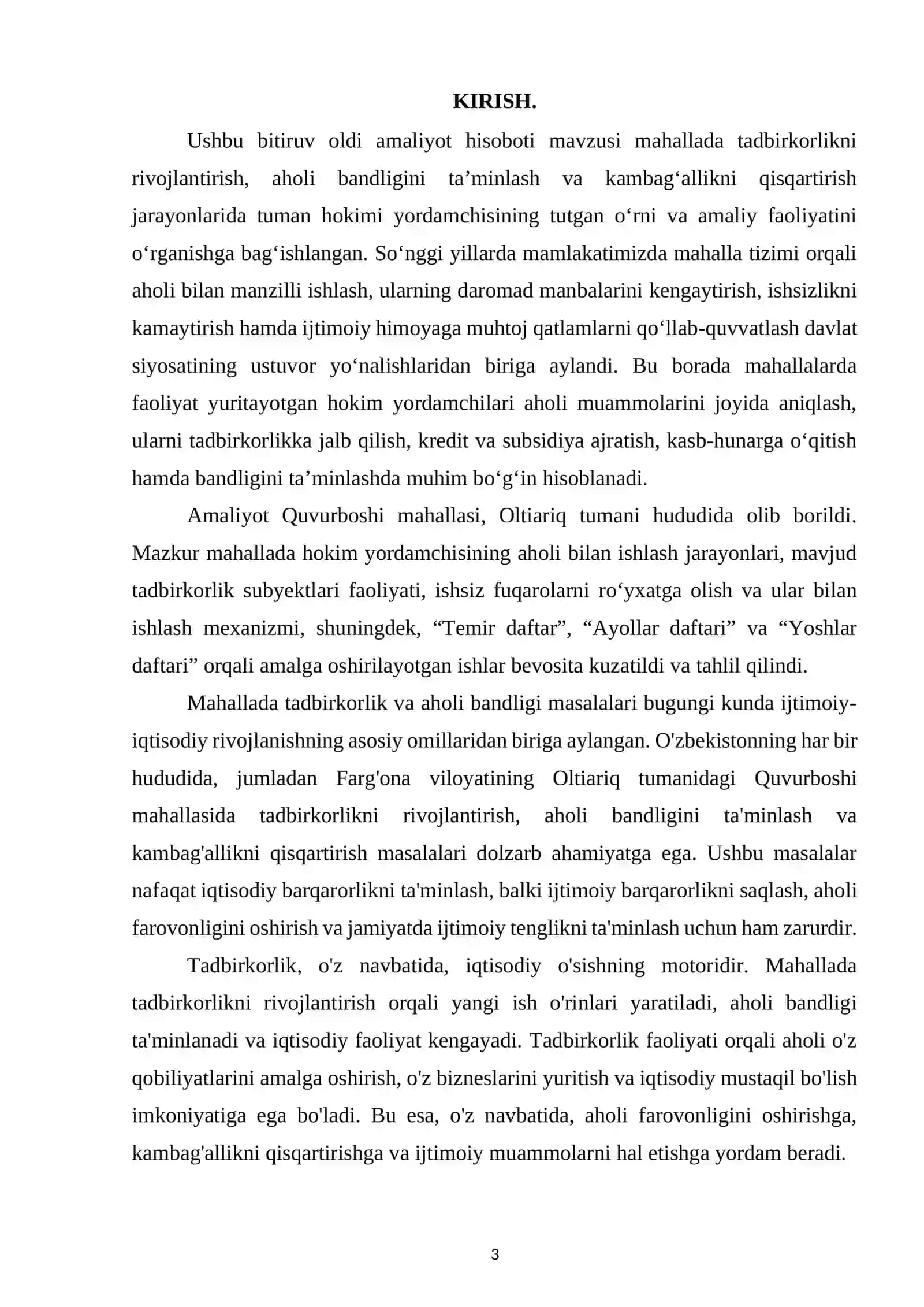 Farg'ona viloyati, Oltiariq tumani, Quvurboshi  mahallasi haqida 3