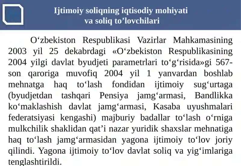 Ijtimoiy soliq va mahalliy yig‘imlar. Elektron hisobot va uni jo‘natish tartibi 3