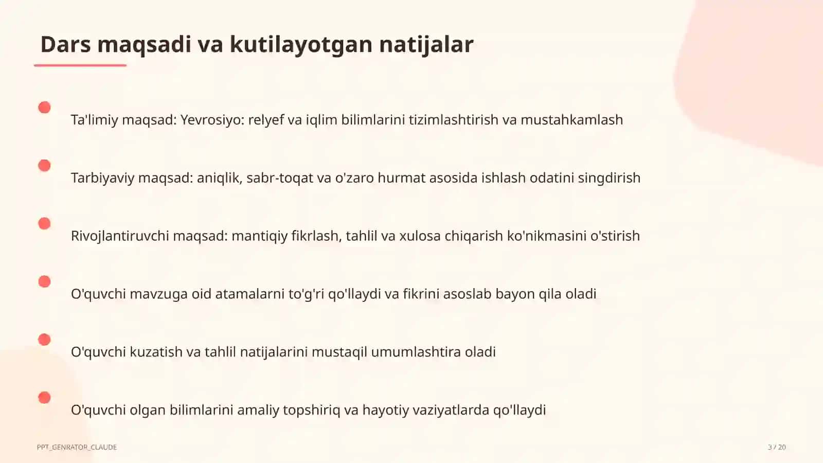 Yevrosiyo: relyef va iqlim (7-sinf) 3