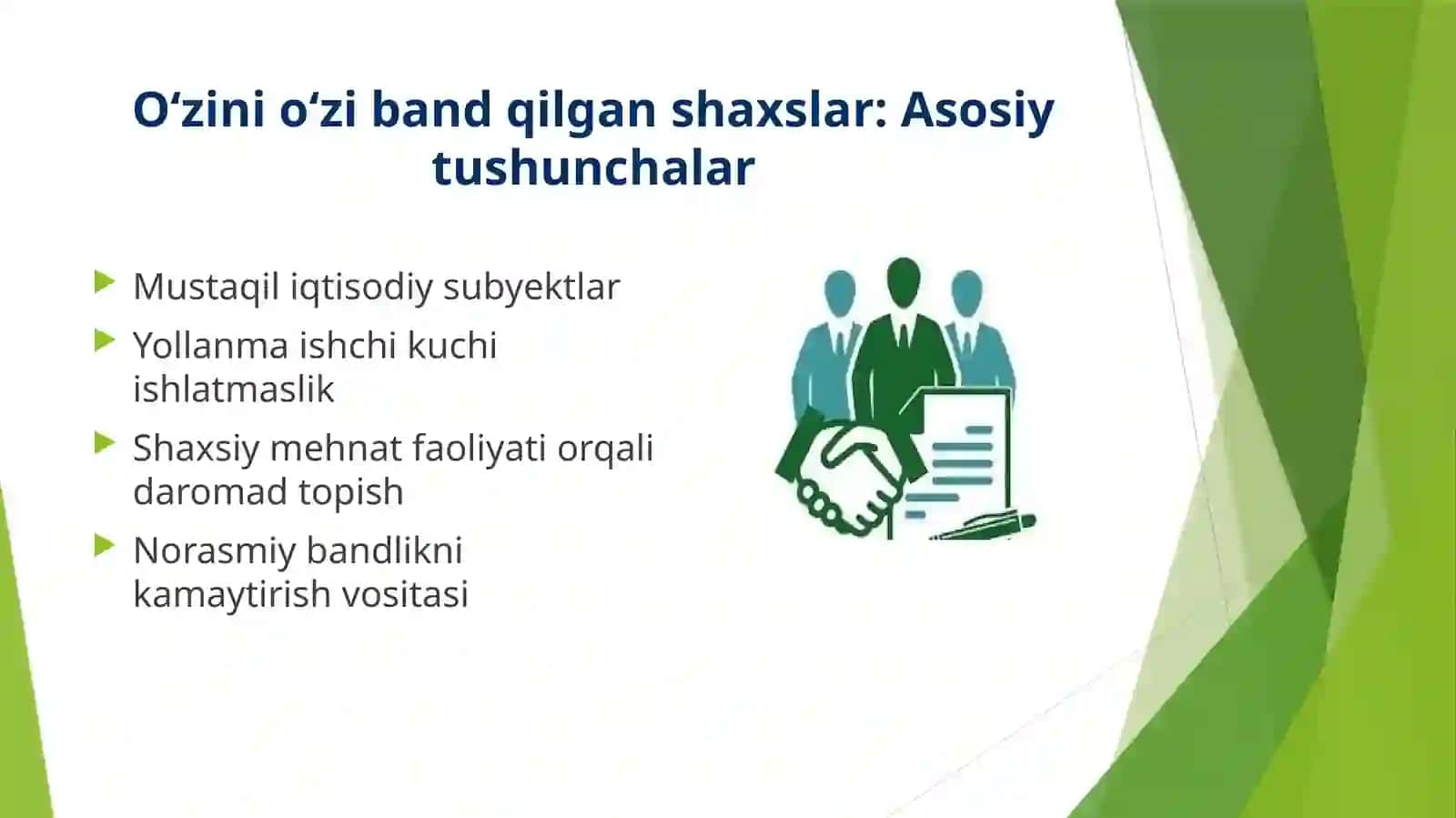 O‘zini o‘zi band qilgan shaxslar soliqqa tortishning o‘ziga xos jihatlari va ma’murchilik 3