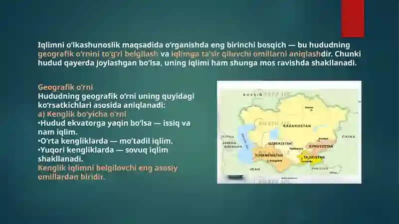 Oʻlkashunoslik fanidan ta'lim 3
