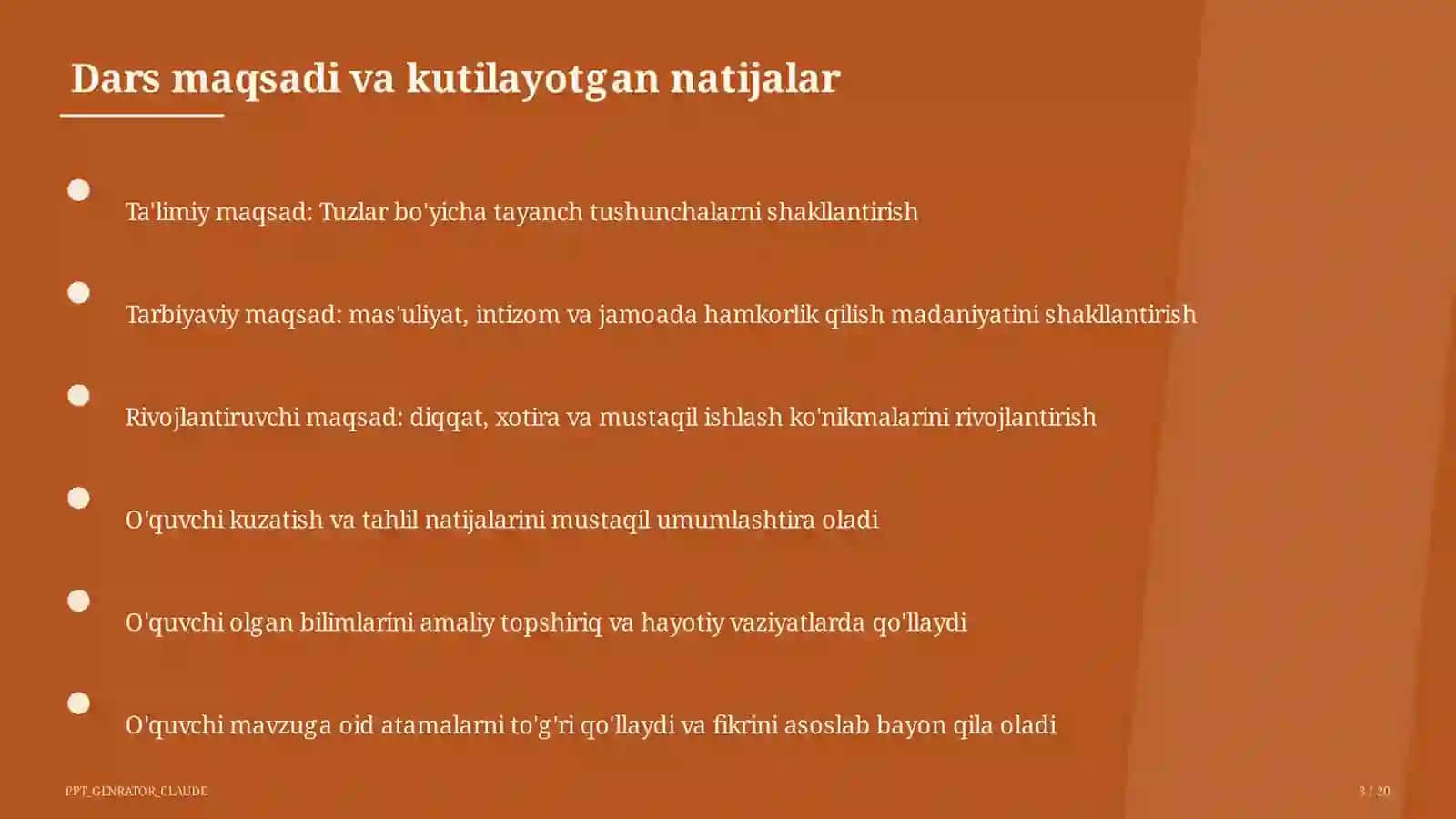 Tuzlar (8-sinf) 3