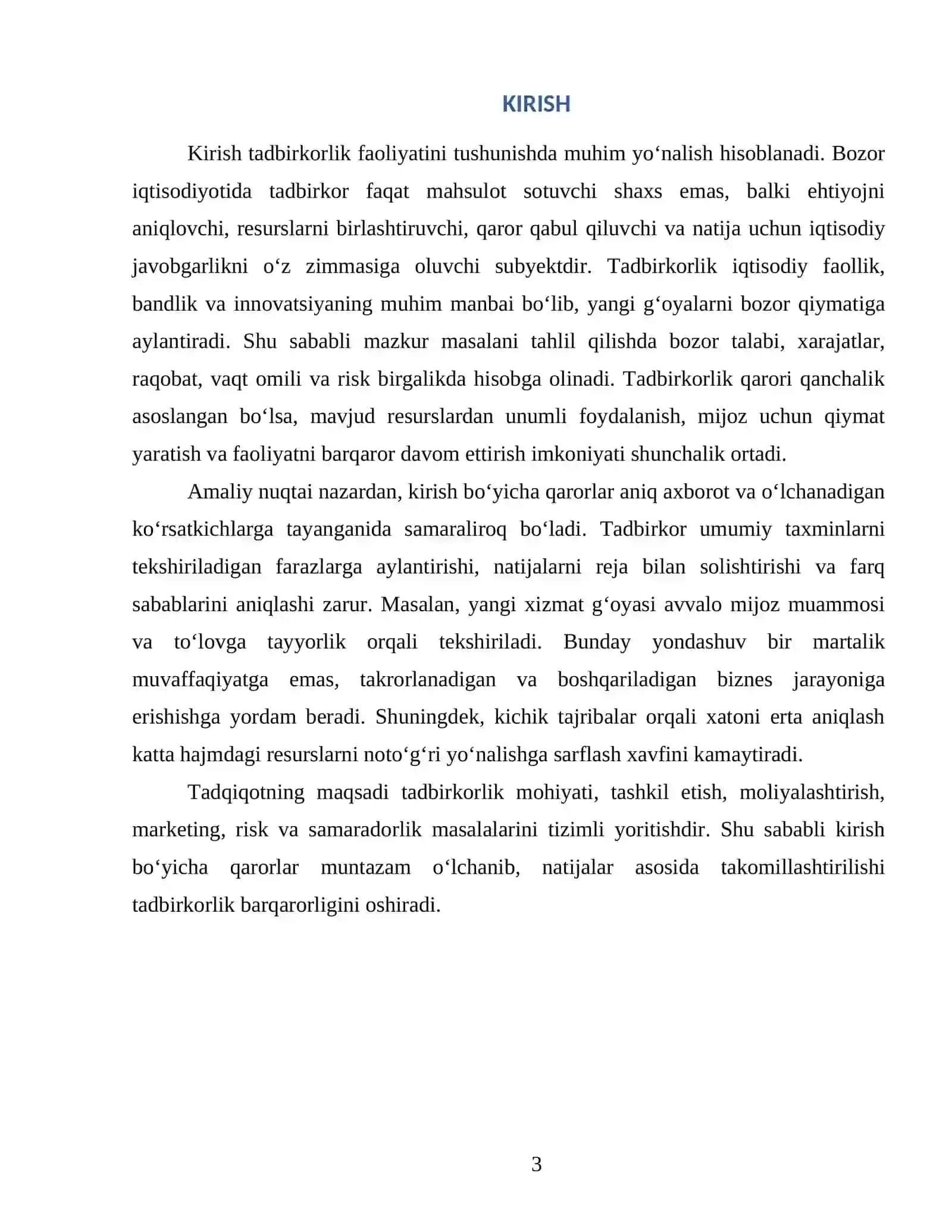 TADBIRKORLIK FAOLIYATI 3