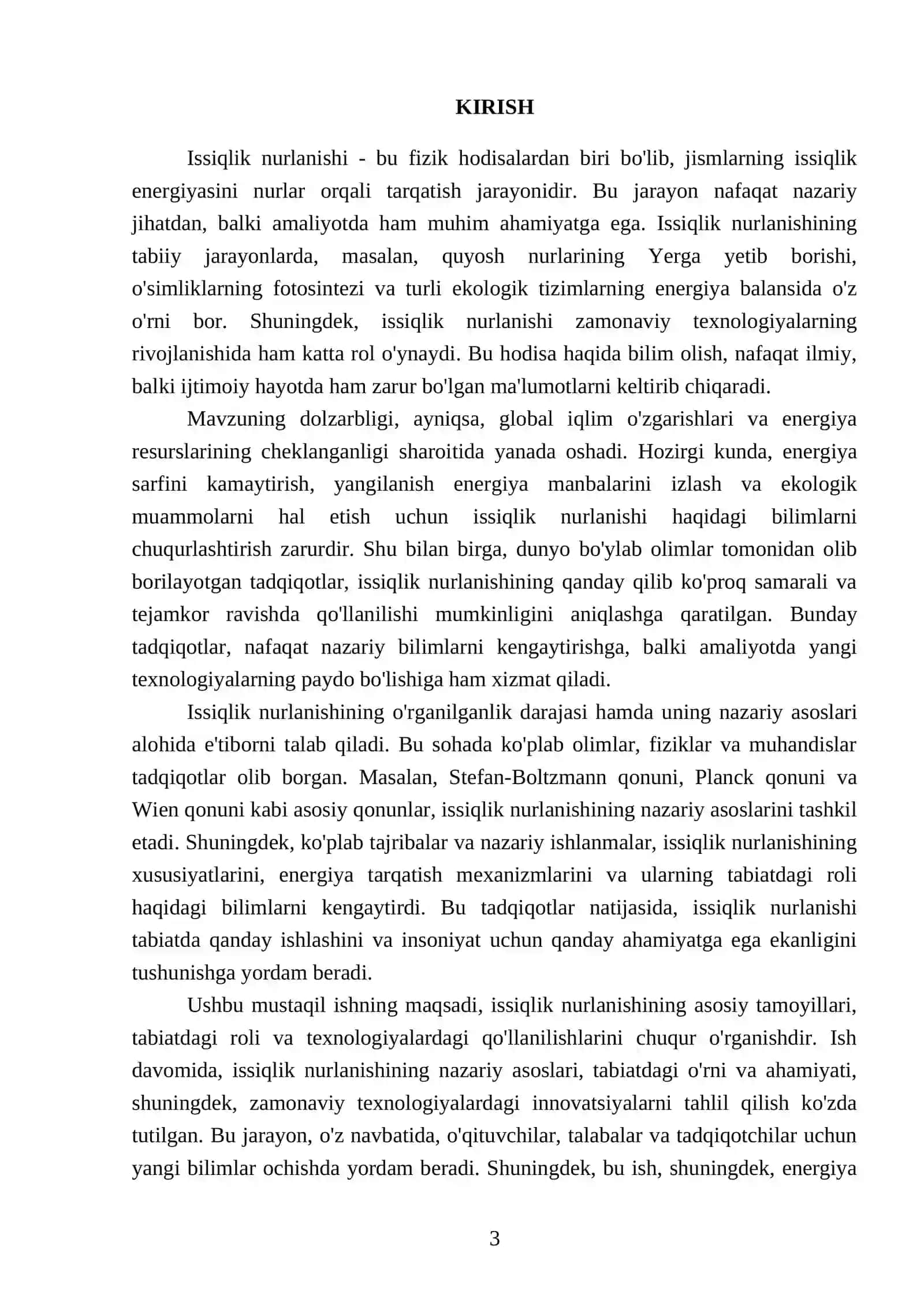 Issiqlik nurlanishi 3