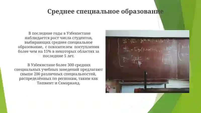 Среднее специальное образование в Узбекистане 3