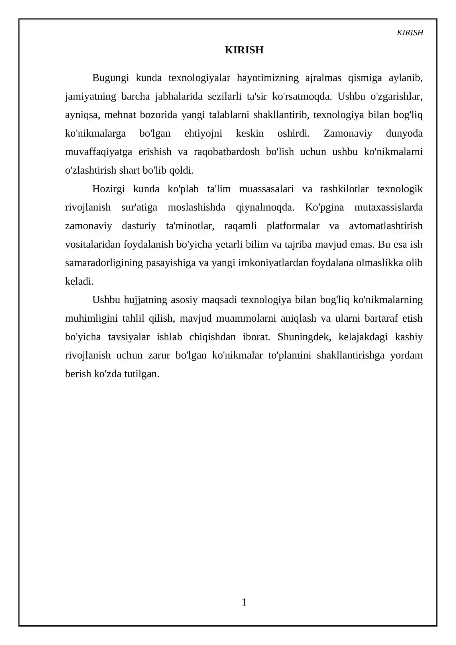 Texnologiya bilan bog'liq ko'nikmalar 3