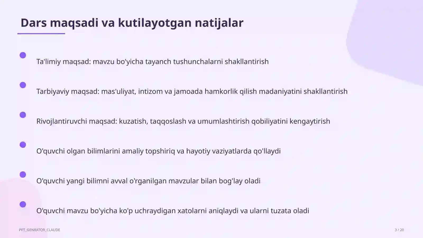 Qurilish chizmalari: bino plani (9-sinf) 3