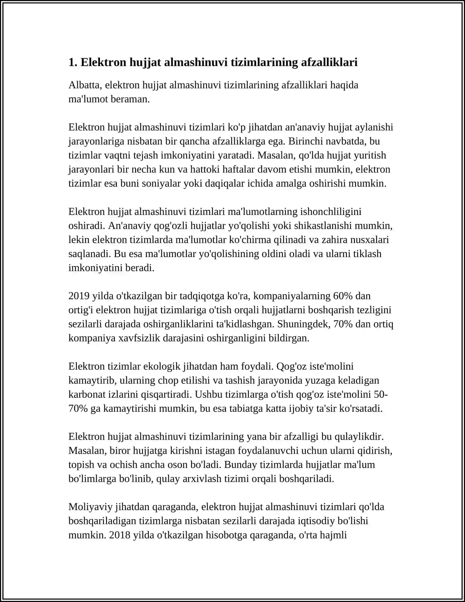 ELEKTRON XUJJAT ALMASHINUVI TIZIMI 3