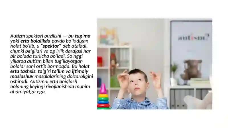 Autizm spektori buzulgan bolalar 3