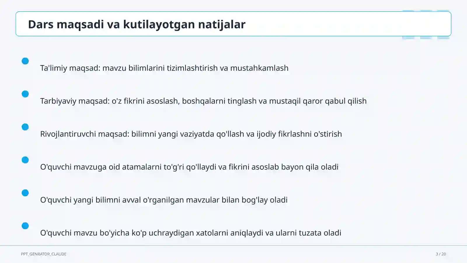 Bir o'zgaruvchili chiziqli tenglamalar (7-sinf) 3