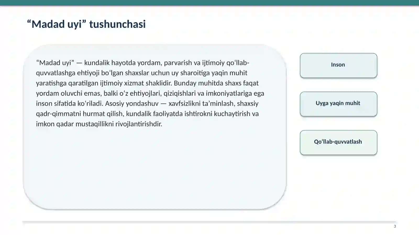 "Madad uyi" va ruhiy salomatlik 3