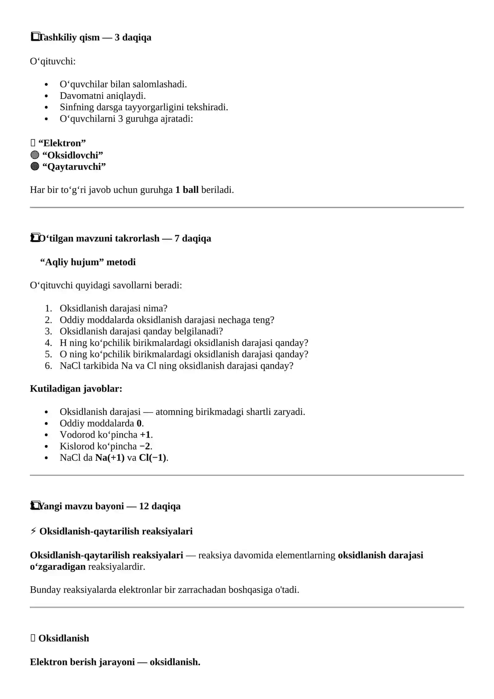 Oksidlanish-qaytarilish reaksiyalari 3