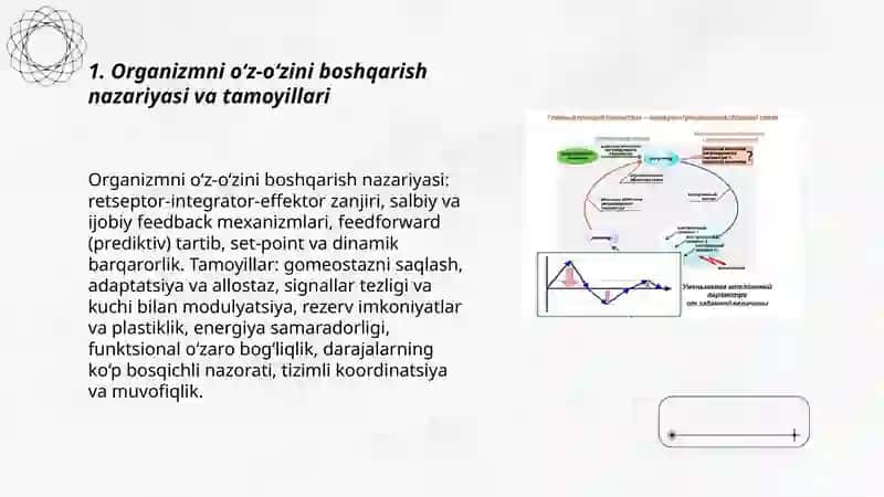 Organizmni oʻz-oʻzini boshqarishi 3