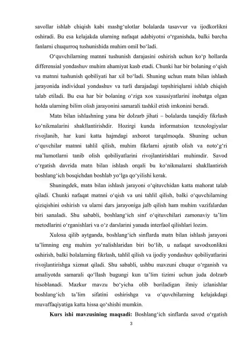 SAVOD O‘RGATISH DAVRIDA MATN USTIDA ISHLASH 3