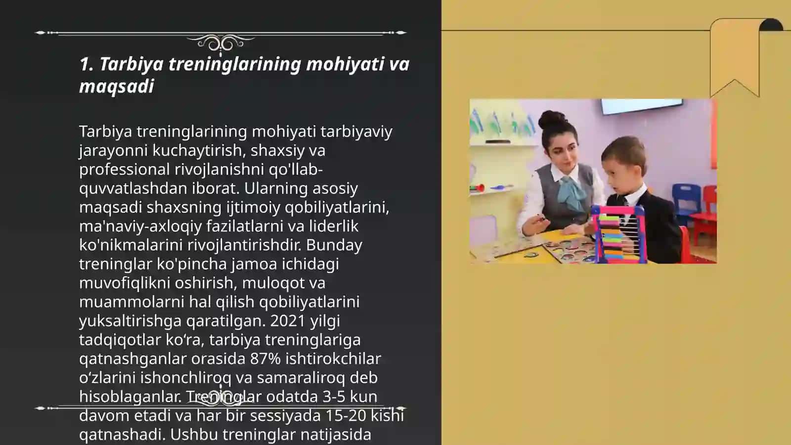 Tarbiya Treninglari 3