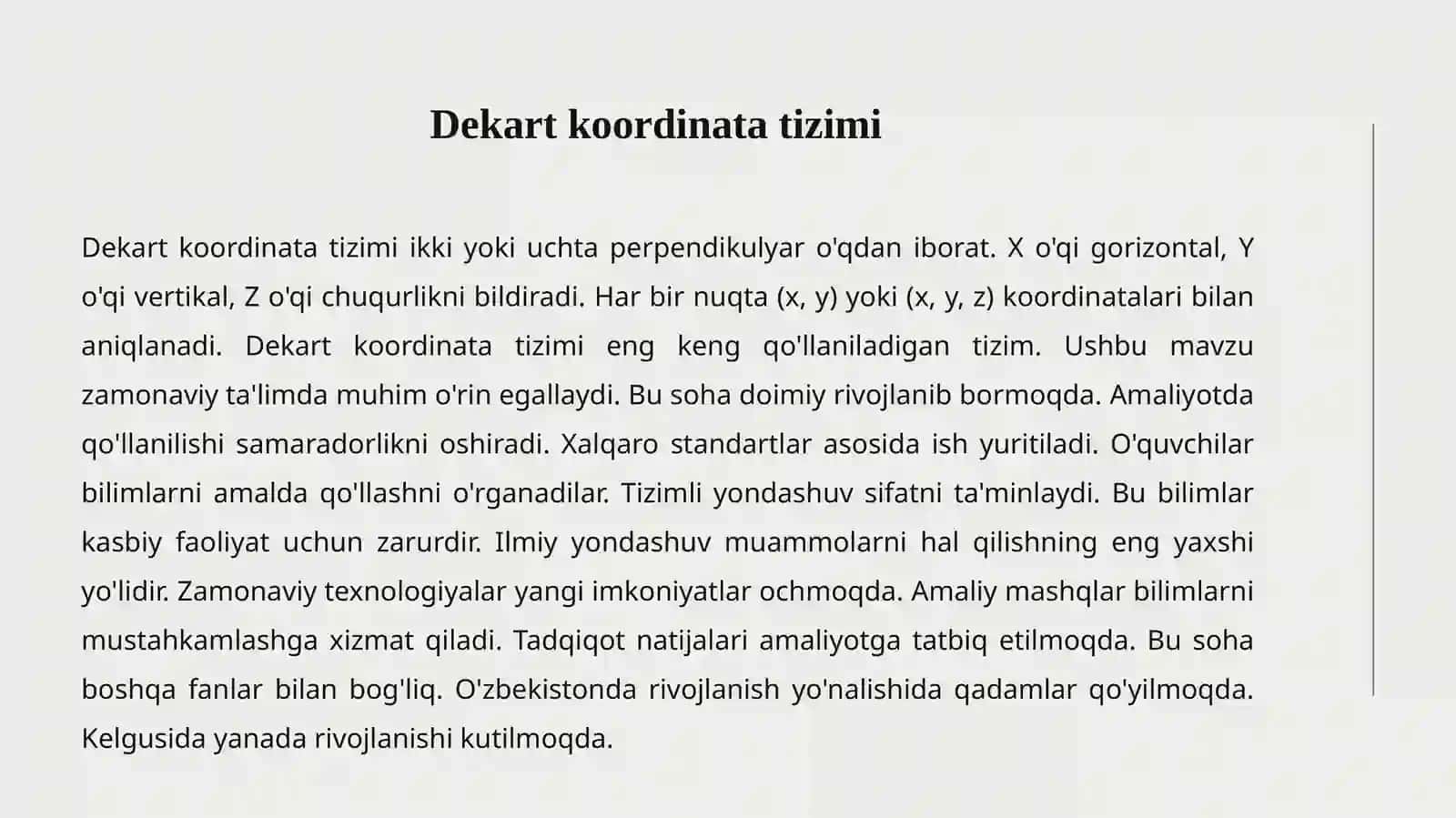 Koordinata burchagi 3