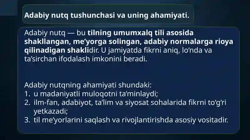Adabiynutq va uning uslublari 3
