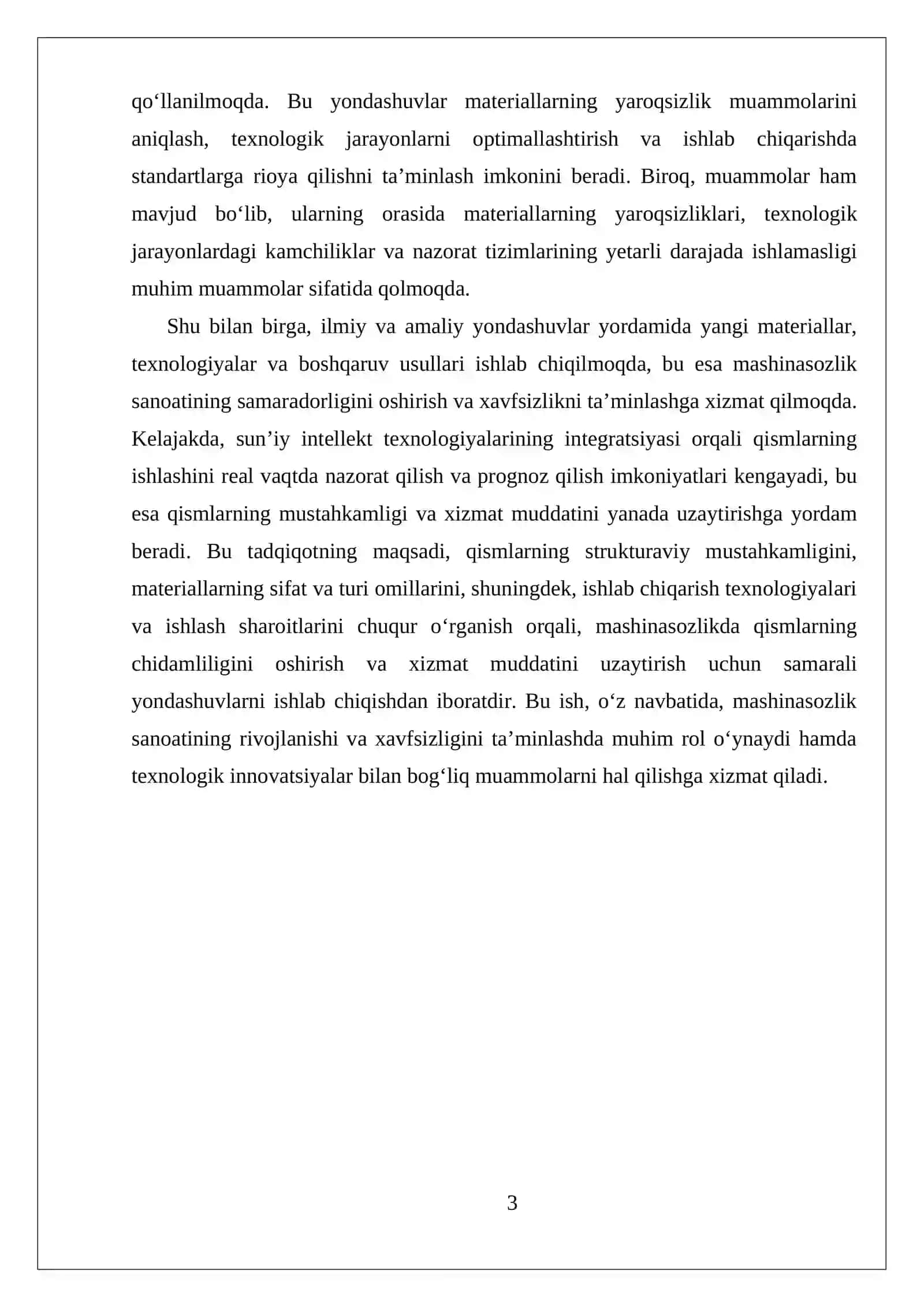 ISHCHI QISMLARNING MUSTAHKAMLIGI VA XIZMAT MUDDATIGA TA’SIR ETUVCHI OMILLAR 3