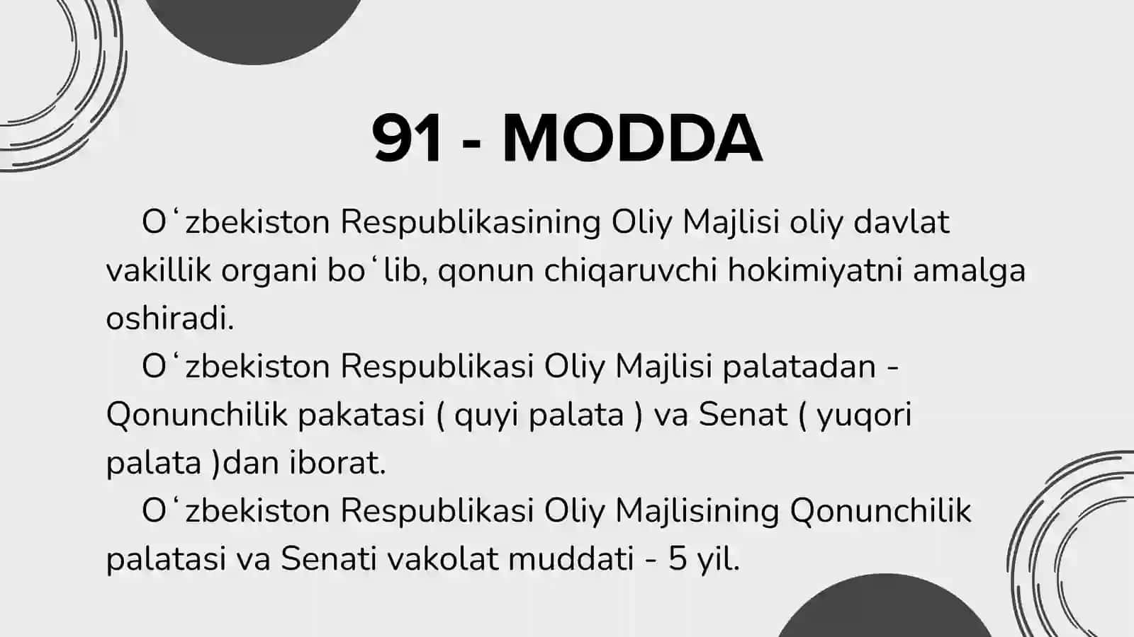 OLIY MAJLIS - OLIY VAKILLIK VA QONUN CHIQARUVCHI ORGAN (2) 3