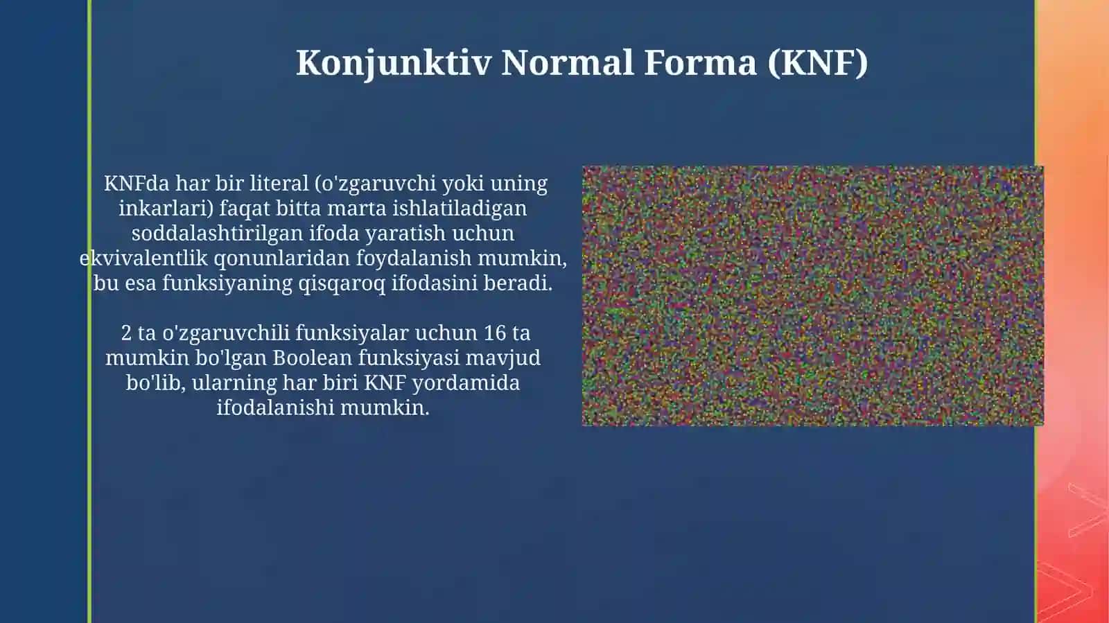 Bul funksiyalari va ularning soni.Bul algebrasi qonunlari 3