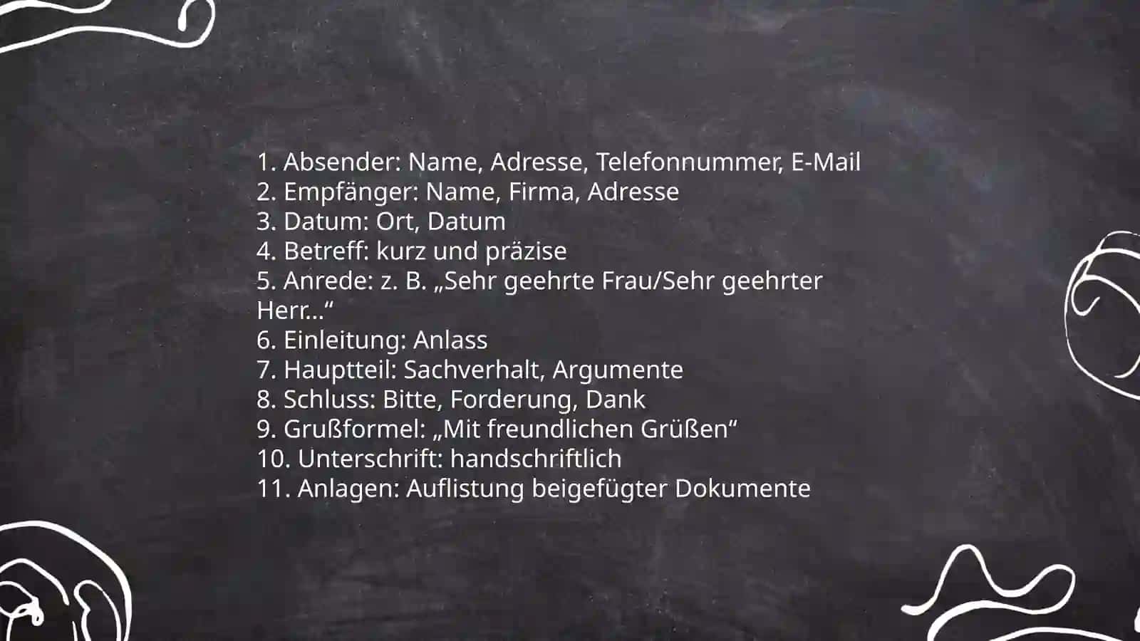 Brief schreiben 3