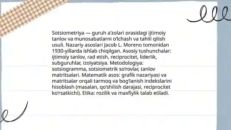 Sotsiometriya usuli 3