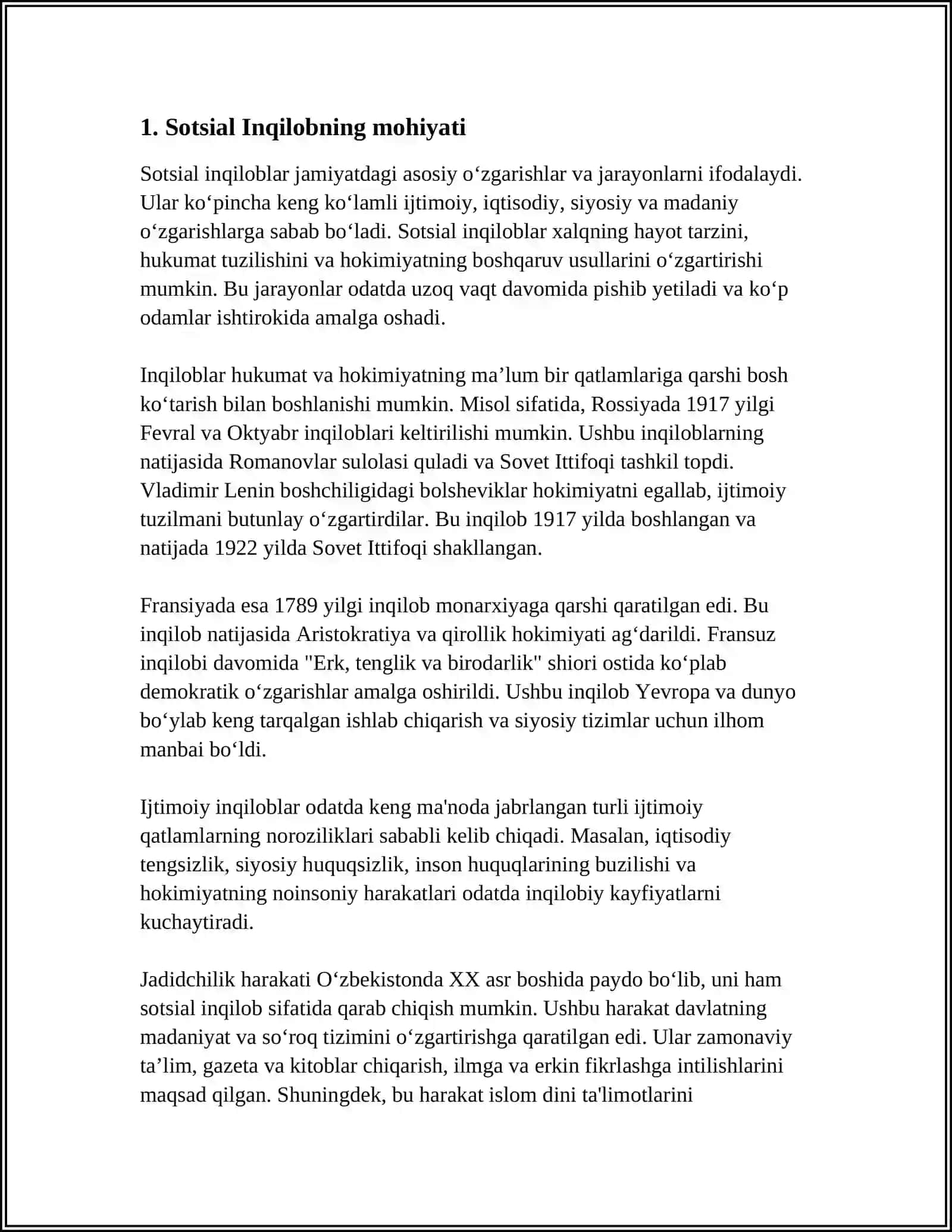 Sotsial va iqtisodiy inqilob 3