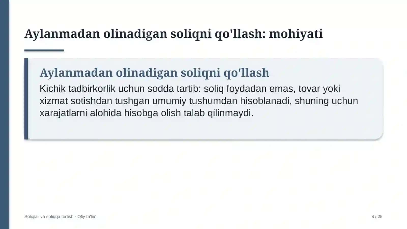 tovar xomashyo birjasida aylanmadan olinadigan soliqni qo'llash 1049 3