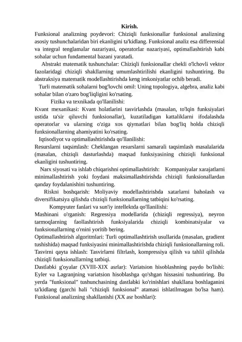 Chiziqli funksionallar 3