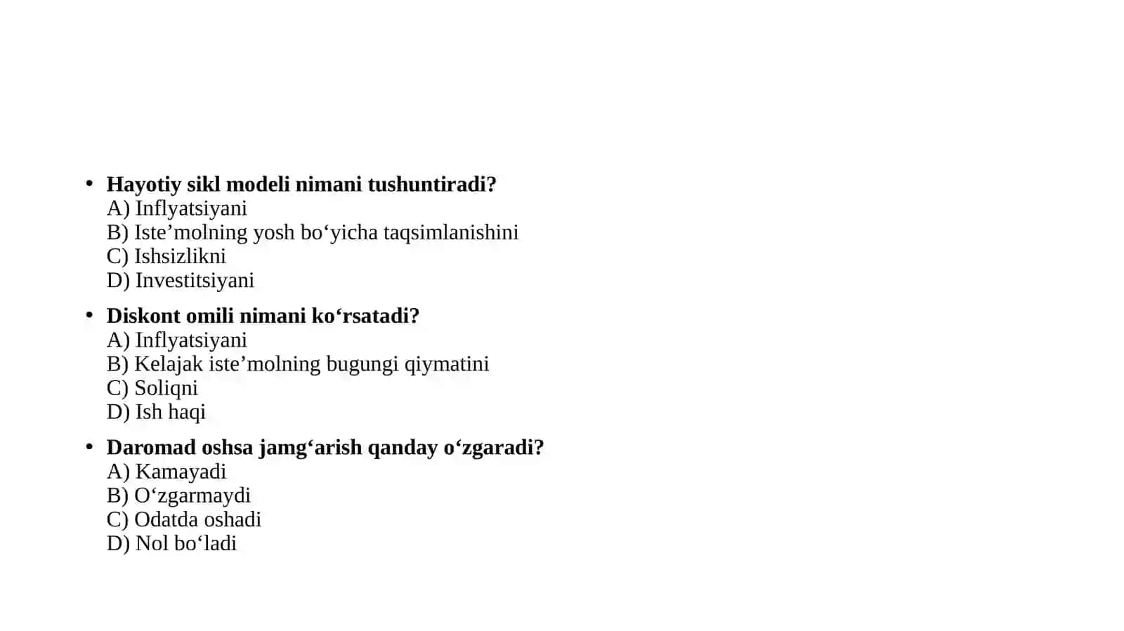Jamg‘arish va iste’mol 3