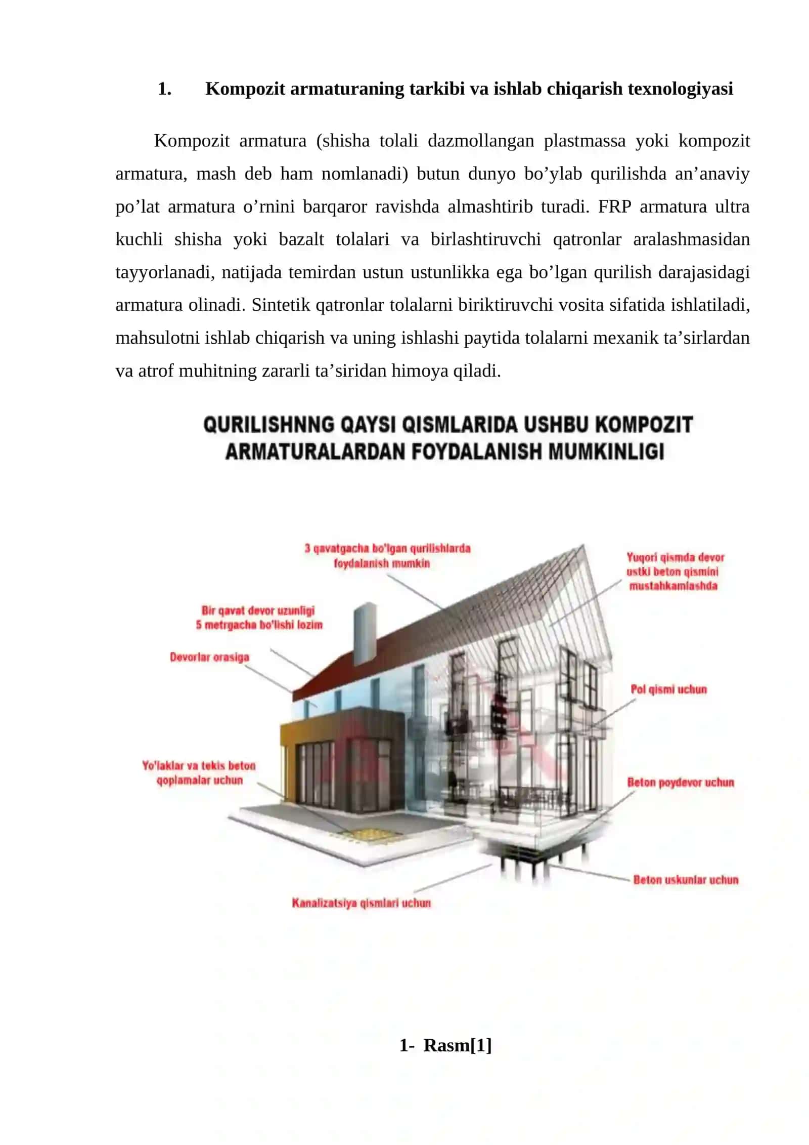 TEMIR-BETON KONSTRUKSIYALARIDA KOMPOZIT ARMATURADAN FOYDALANISH SAMARADORLIGI MAVZUSIDA 3