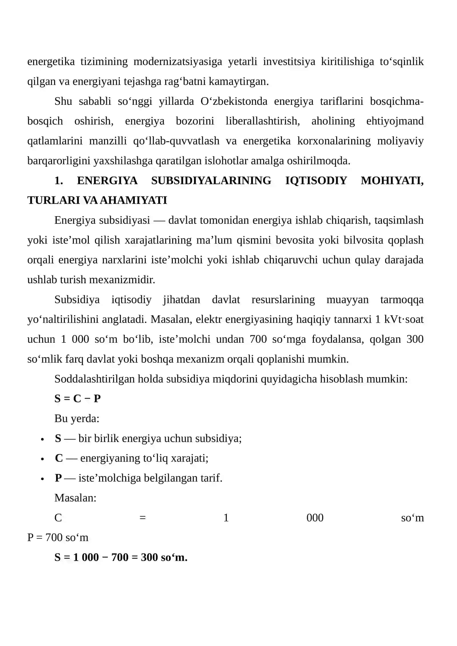 ENERGIYA SUBSIDIYALARI VA ULARNI ISLOH QILISH 3