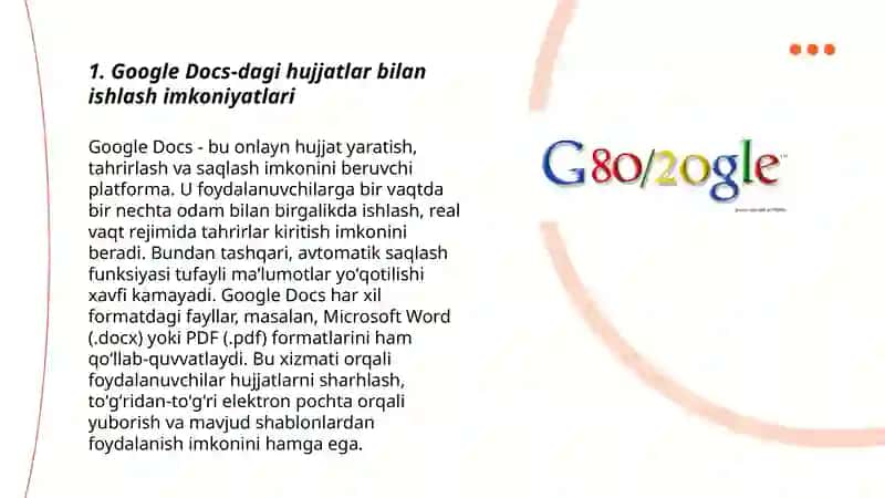 Google Docs 3