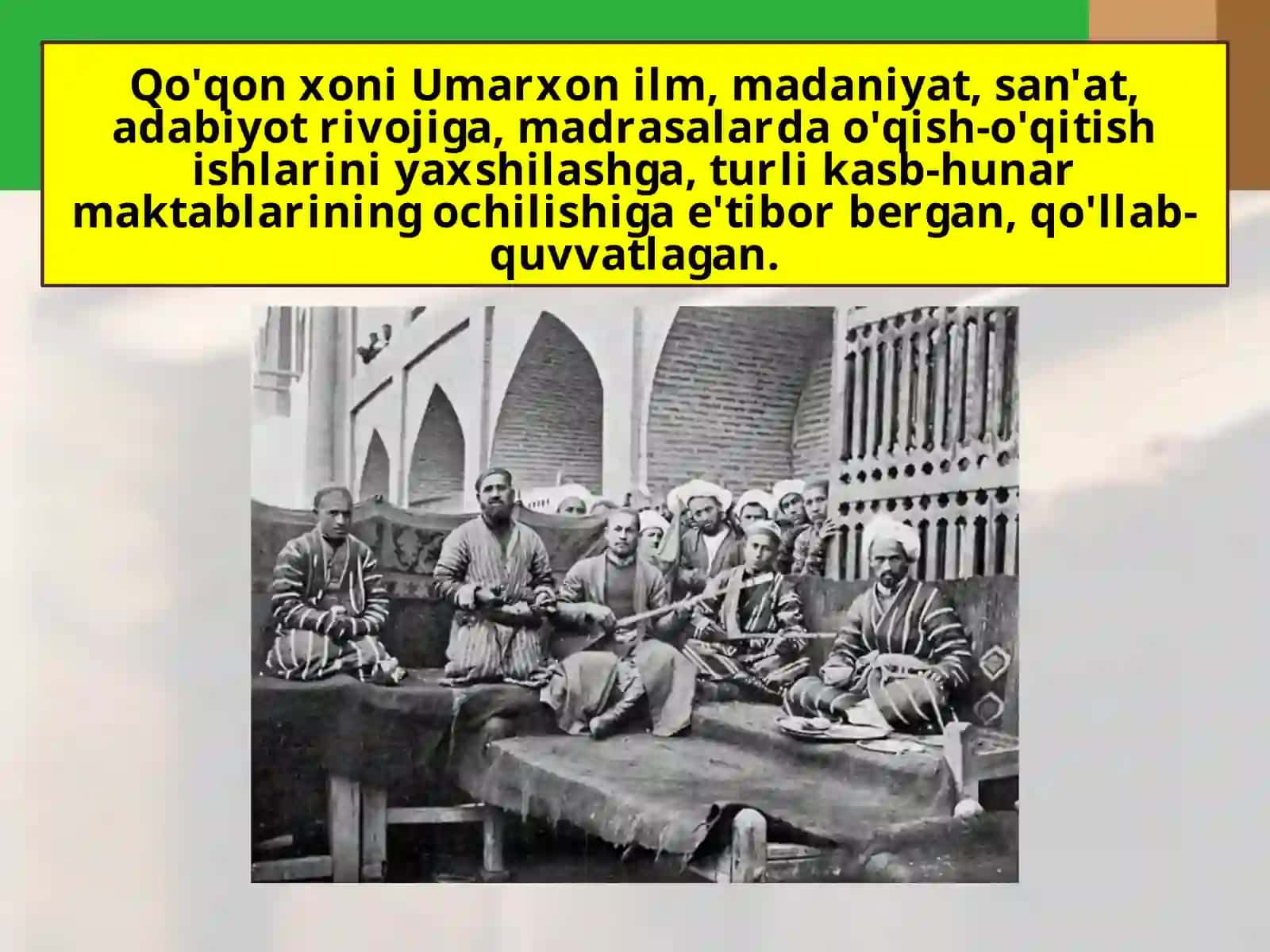 Qo'qon  xonligida  madaniy  hayot 3