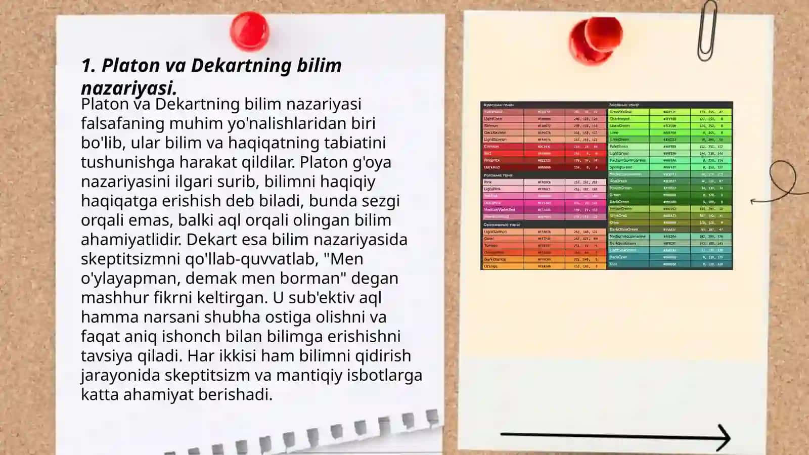 Yevropa mutafakkirlari Platon R. Dekart va D.Yumning falsafaga oid qarashlarining qiyosiy tahlili 3