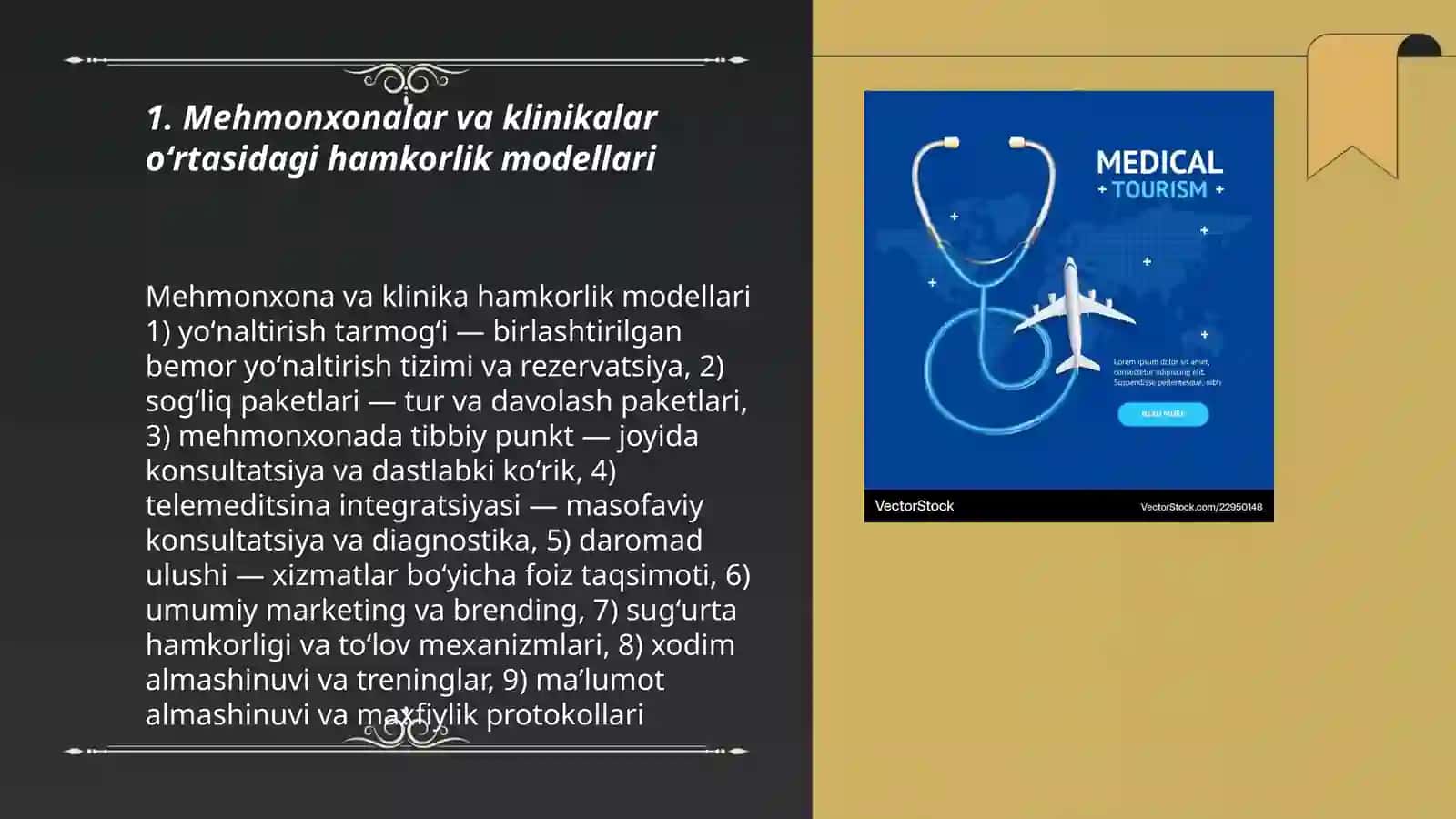 Tibbiyot va sogʻliqni saqlash turizmi: mehmonxonalar va klinikalar hamkorligi 3