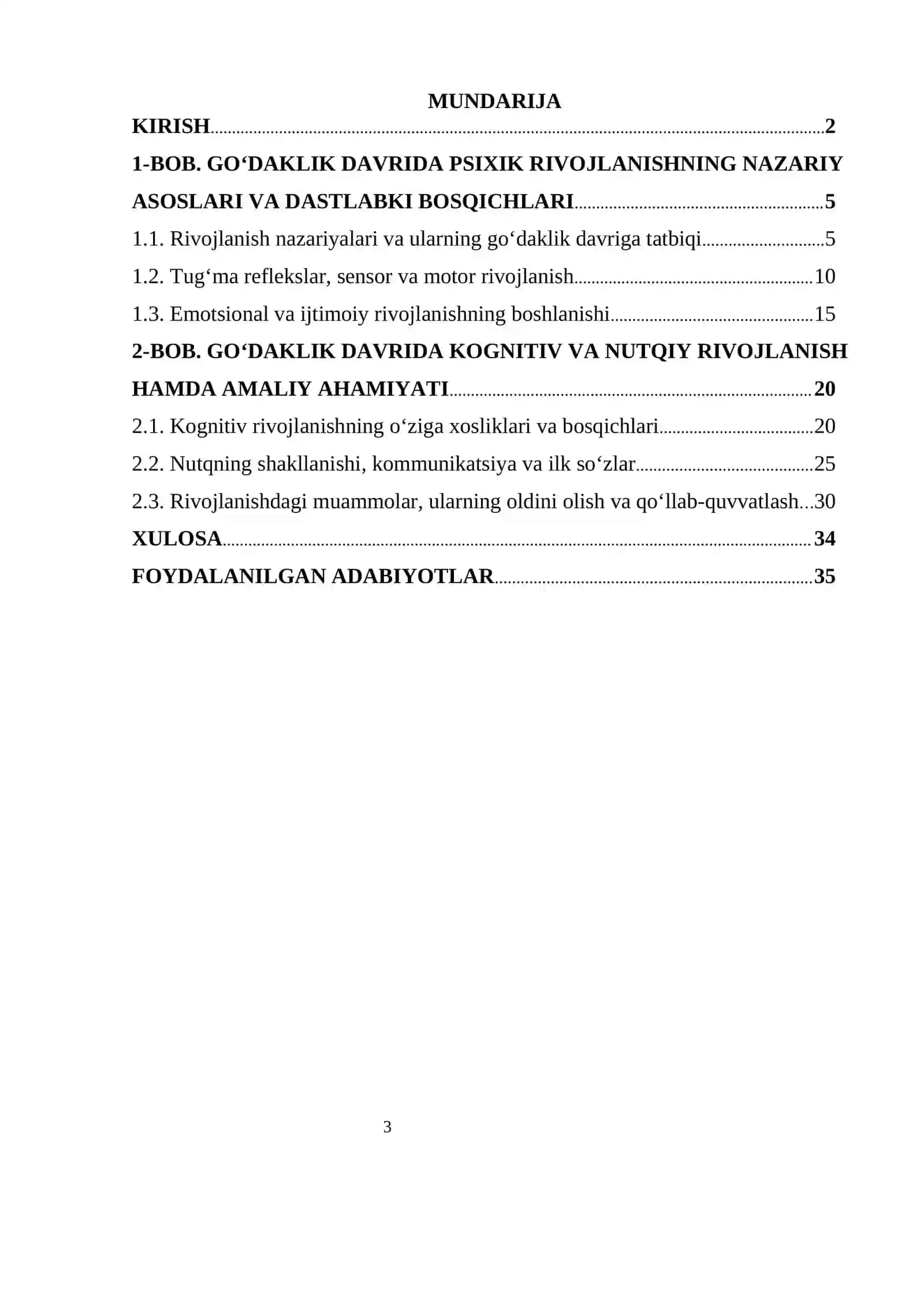 ONTOGENIZ PSIXOLOGIYASI FANIDAN GOʻDAKLIK DAVRIDA PSIXIK RIVOJLANISHINING ASOSIY XUSUSIYATLARI 3