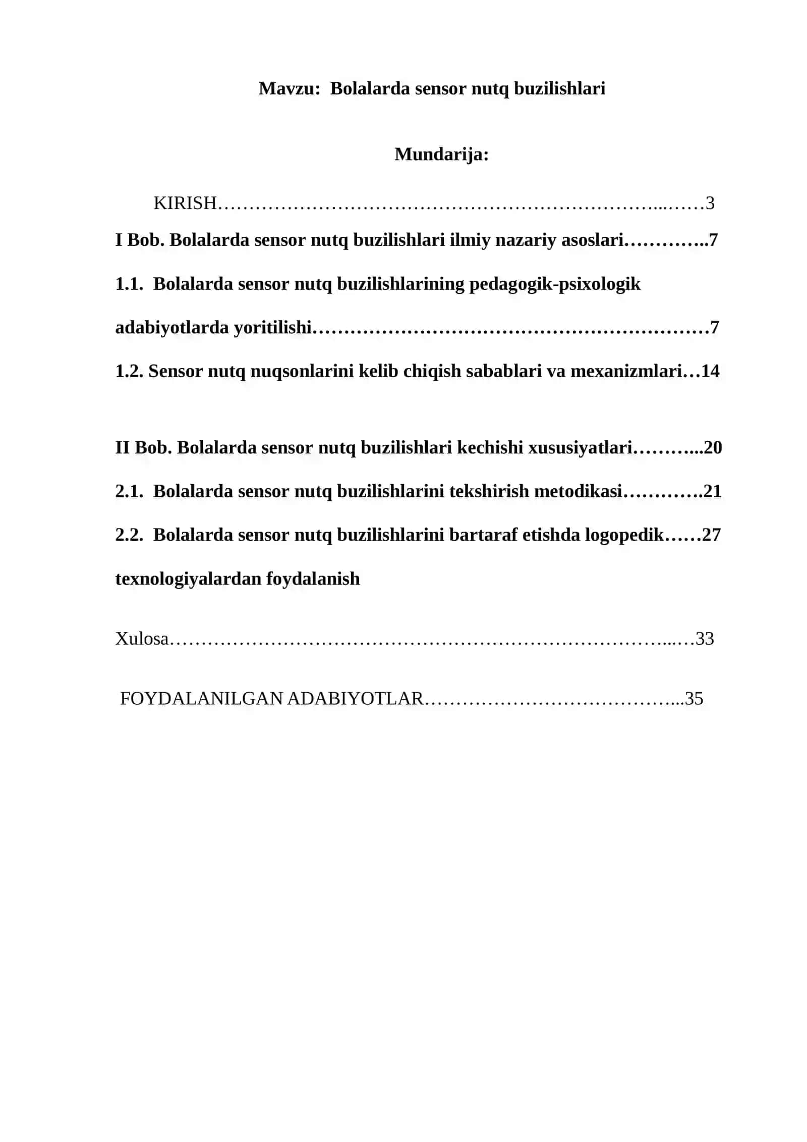 Bolalarda sensor nutq buzilishlari 3
