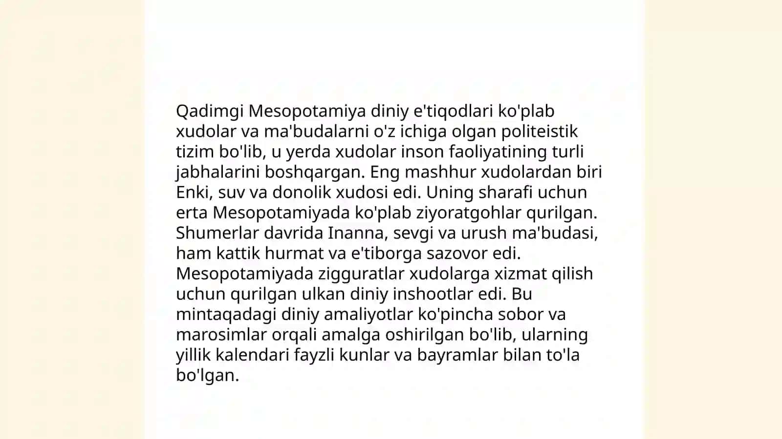 Qadimgi Mesopotamiyaning diniy e'tiqodlari 3