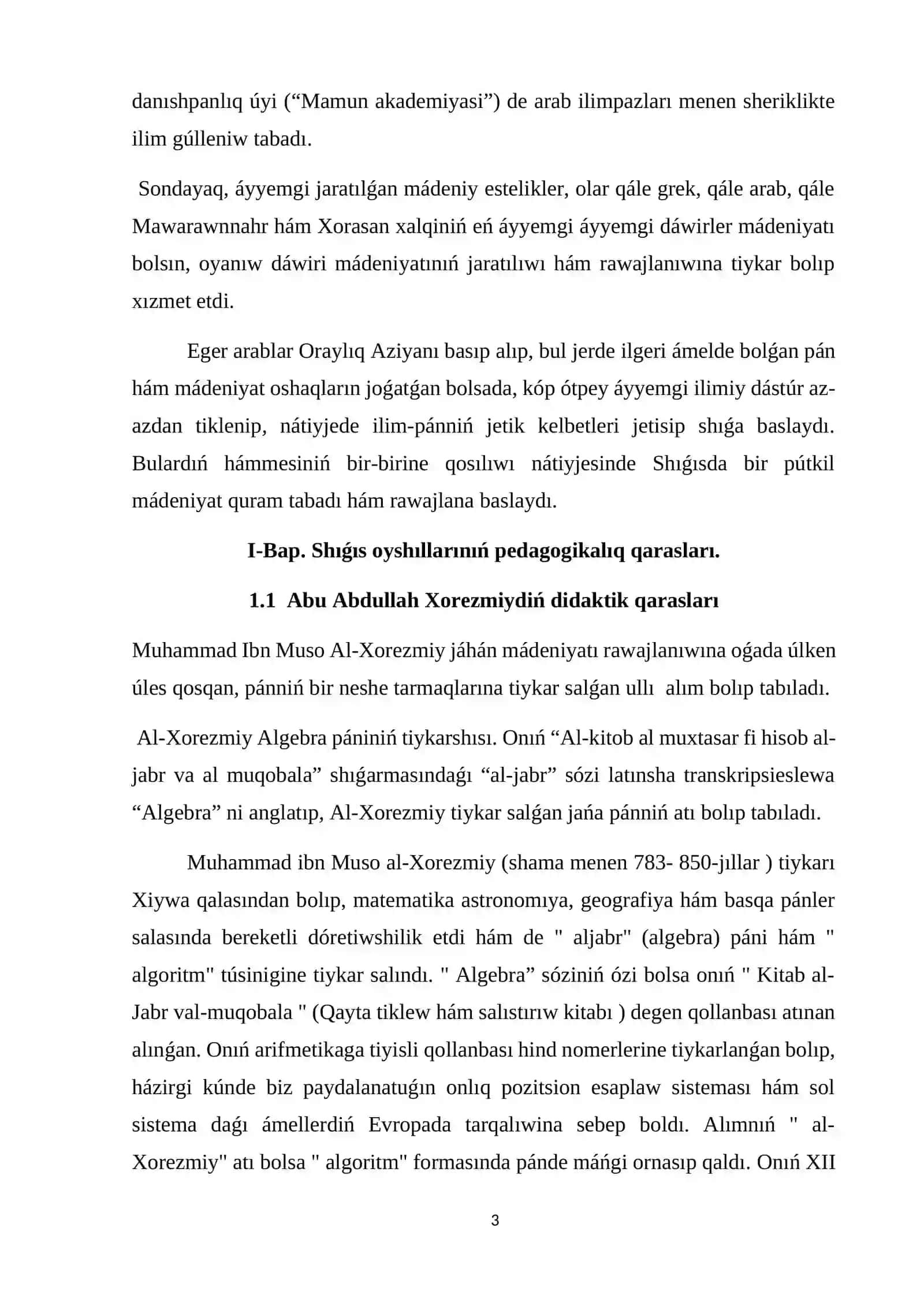 Shıǵıs oyanıw dáwirinde pedagogikalıq pikirlerdiń rawajlanıwı 3