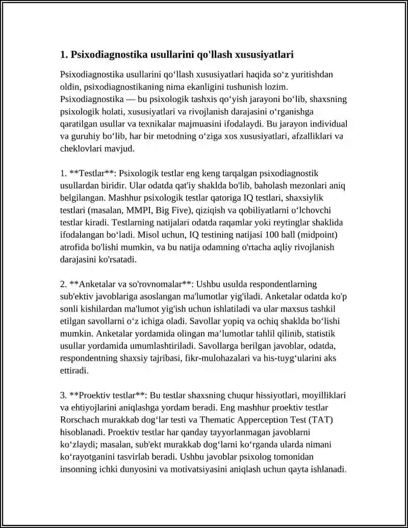 Psixodiagnostika Usullari 3
