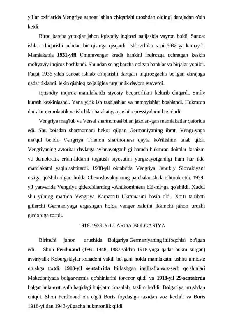 VENGRIYA 1918-1939 3