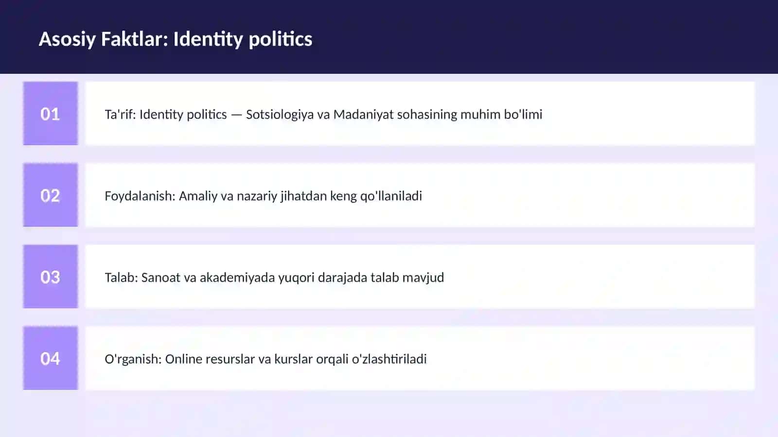 Identity politics 3