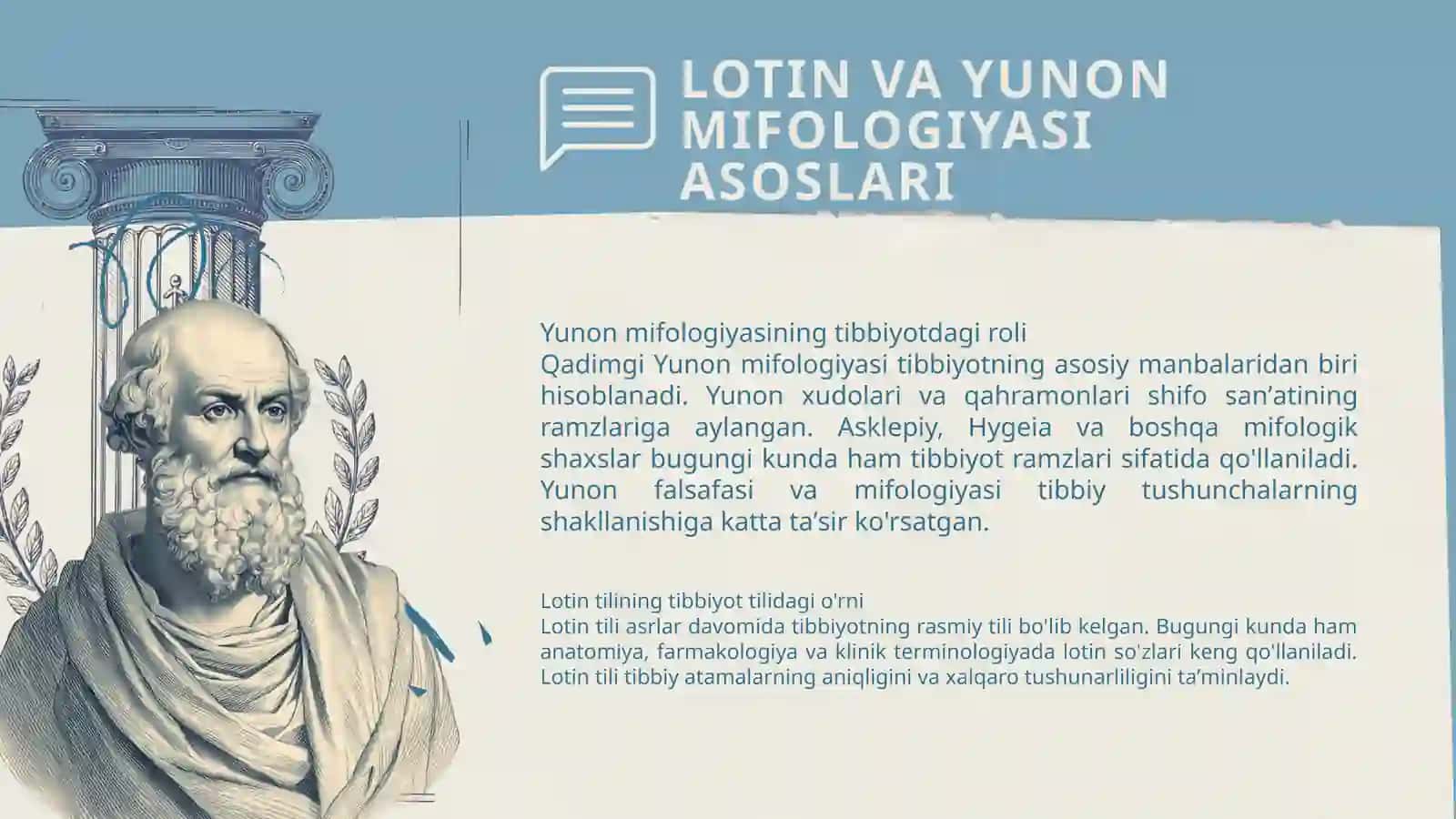TIBBIYOTDA LOTIN-YUNON MIFOLOGIYALARI 3
