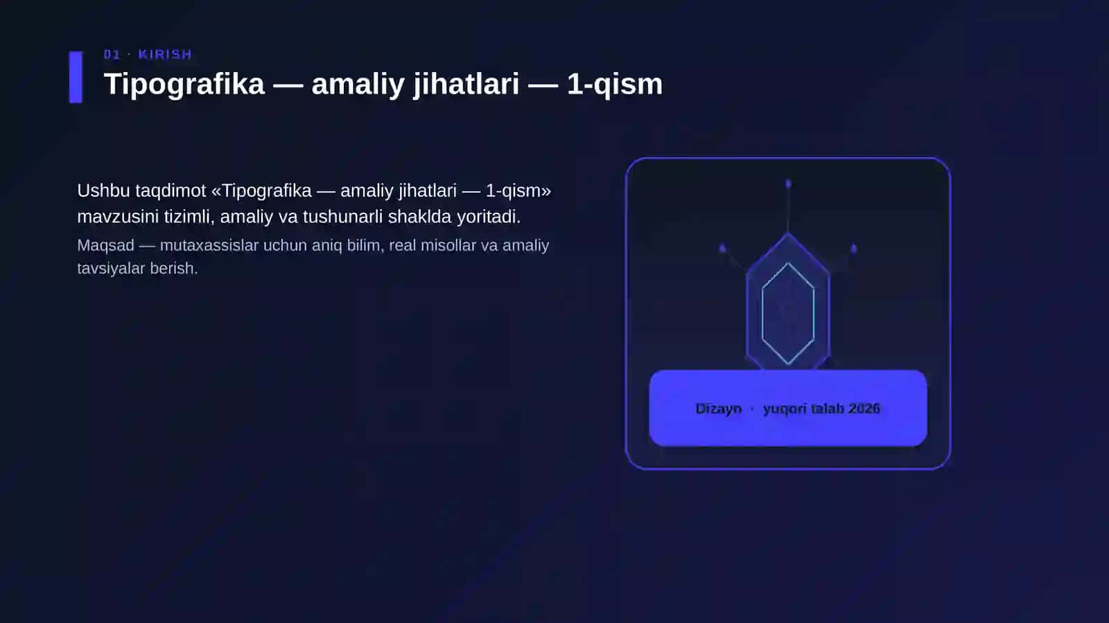 Tipografika — amaliy jihatlari — 1-qism 3
