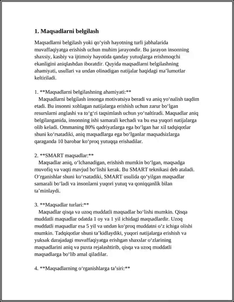 REFERAT Mavzu: YURISTNING SHAXSIY RIVOJLANISH REJASI 3